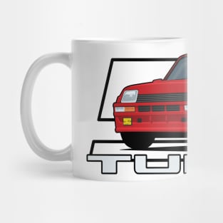 Car 5 Turbo 1980 red Mug